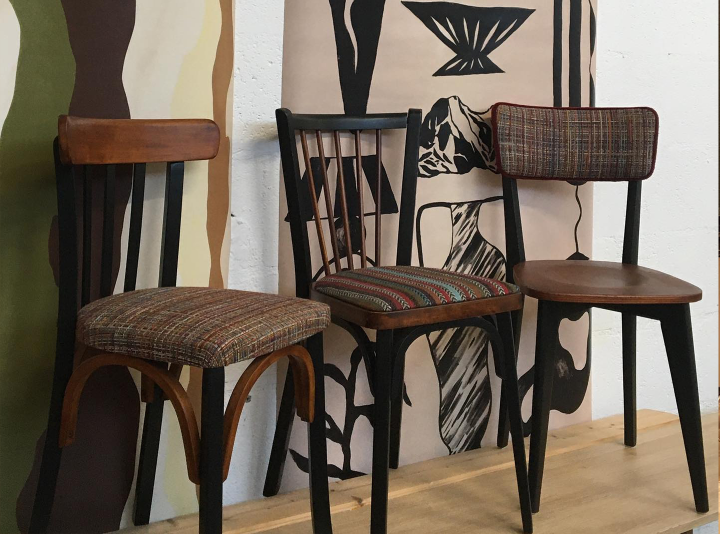 Chaises vintage restaurées Angers