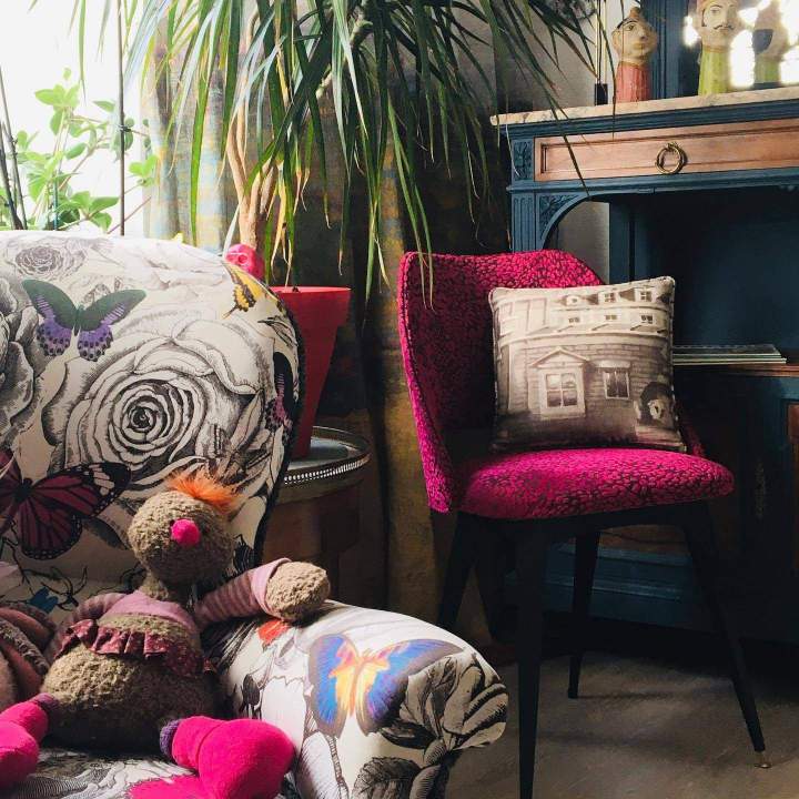 Coin salon design et chaleureux Angers