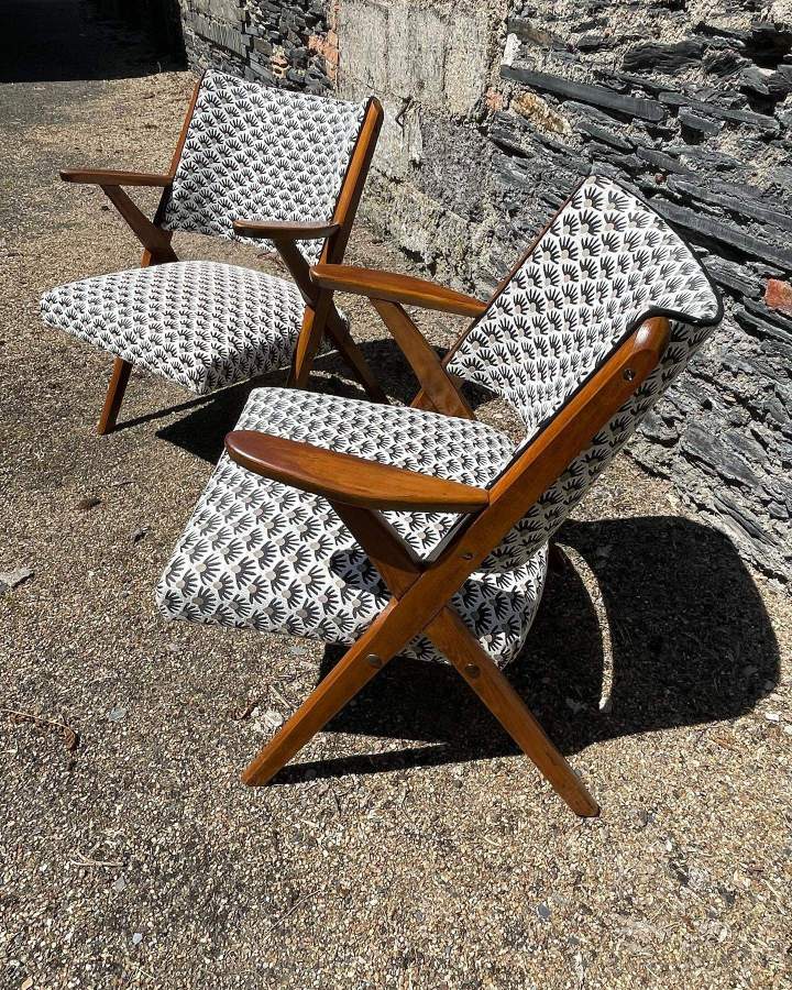 Fauteuils vintage style scandinave Angers